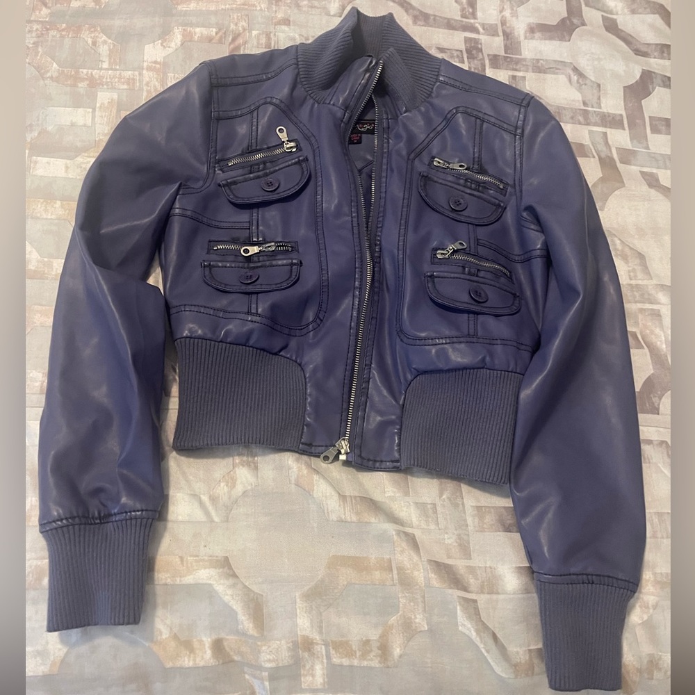 Leather Bomber Jacket